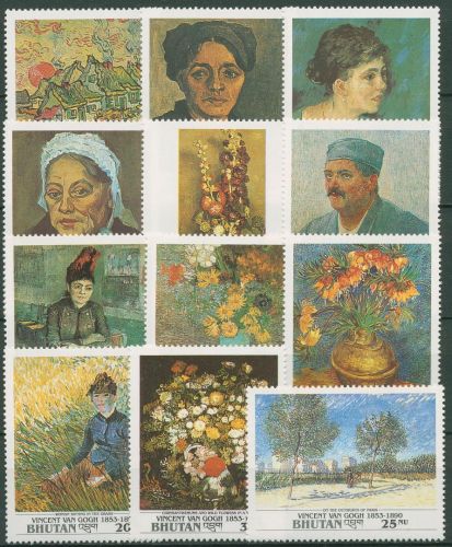 Bhutan 1991 Gemälde Vincent van Gogh 1432/43 ostfrisch