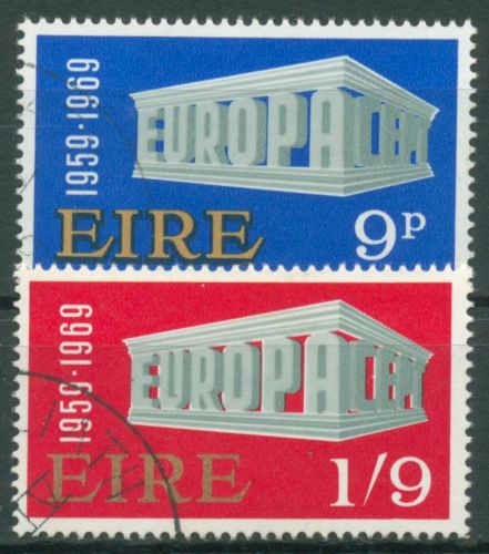 Irland 1969 Europa CEPT Tempel 230/31 gestempelt