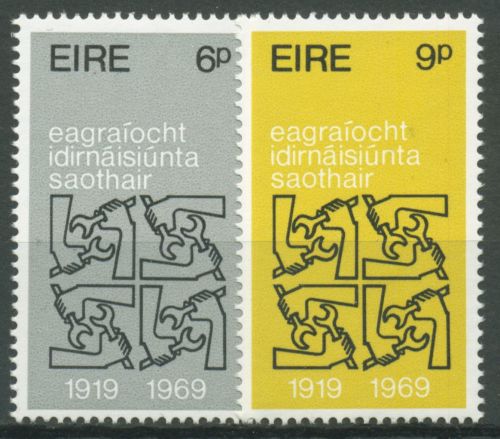 Irland 1969 Arbeitsorganisation ILO Emblem 232/33 postfrisch
