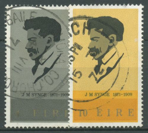 Irland 1971 Dichter John Millington Synge 267/68 gestempelt