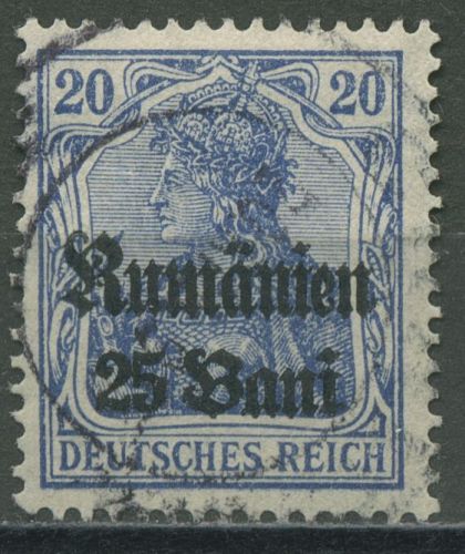 Militärverwaltung in Rumänien 1918 Germania mit Aufdruck 11 a gestempelt