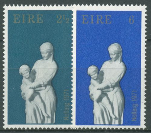 Irland 1971 Weihnachten Madonna mit Kind 272/73 postfrisch