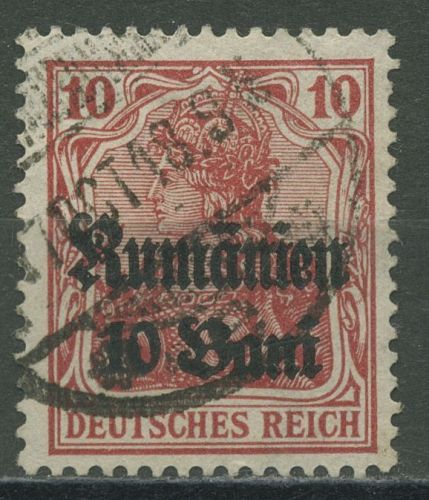 Militärverwaltung in Rumänien 1918 Germania Unterrand 9 b gestempelt