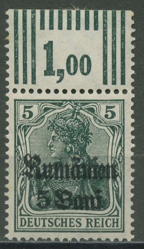 Militärverwaltung in Rumänien 1918 Germania Walze 8 a W OR 3'7'3 mit Falz