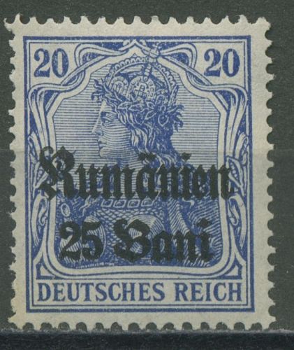 Militärverwaltung in Rumänien 1918 Germania mit Aufdruck 11 a postfrisch