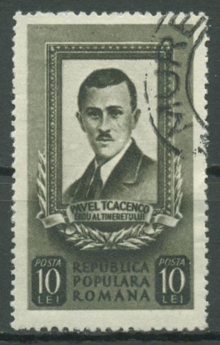Rumänien 1951 Kommunistenführer Pavel Tcacenco 1294 gestempelt