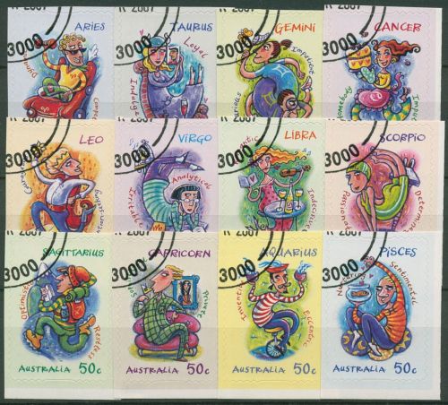 Australien 2007 Tierkreiszeichen 2810/21 BA gestempelt