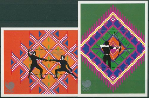 Bhutan 1989 Olympische Sommerspiele Seoul Block 163/64 A postfrisch (C30103)