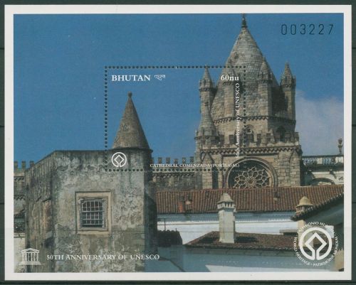 Bhutan 1997 UNESCO Welterbe Kathedrale Portugal Block 370 postfrisch (C65041)