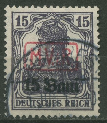 Militärverwaltung in Rumänien 1917 Germania mit Aufdruck 1 gestempelt