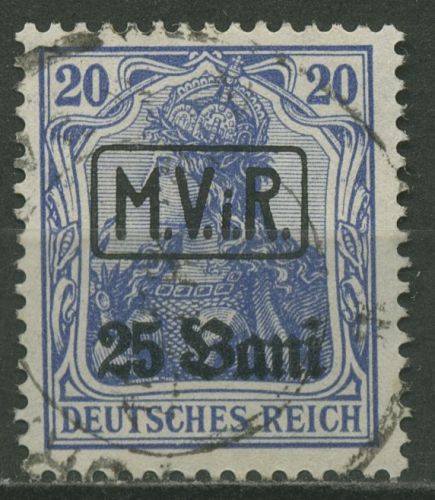 Militärverwaltung in Rumänien 1917 Germania mit Aufdruck 2 gestempelt