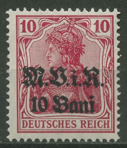 Militärverwaltung in Rumänien 1917 Germania mit Aufdruck 4 a postfrisch
