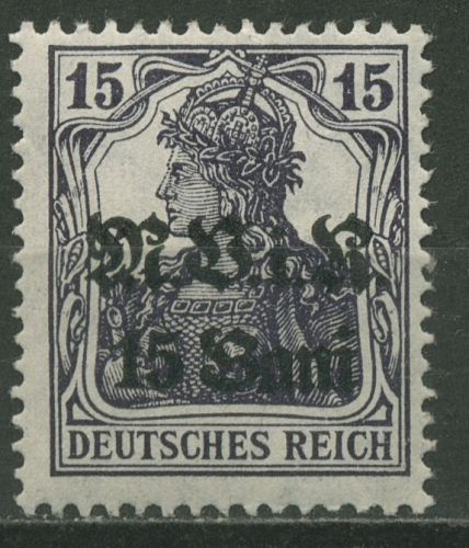 Militärverwaltung in Rumänien 1917 Germania mit Aufdruck 5 b postfrisch