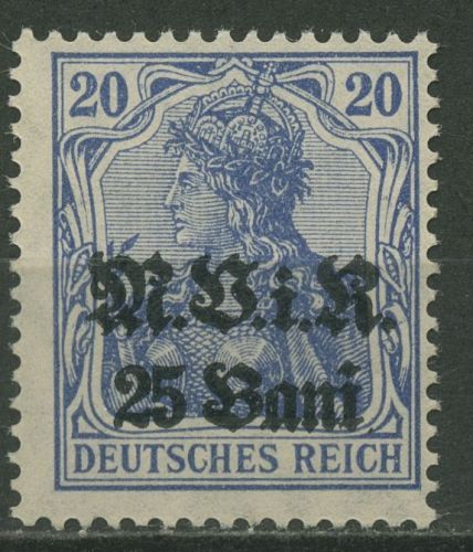 Militärverwaltung in Rumänien 1917 Germania mit Aufdruck 6 b postfrisch