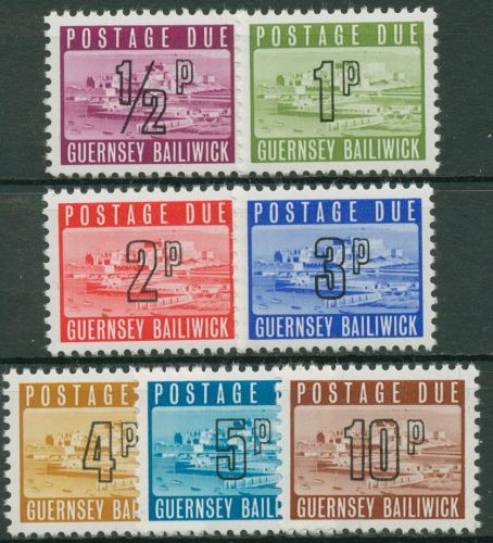 Guernsey Portomarken 1971 Schloß Cornet P 8/14 postfrisch
