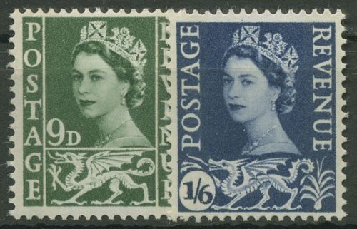 Großbritannien-Wales 1967 Königin Elisabeth II. 5/6 postfrisch