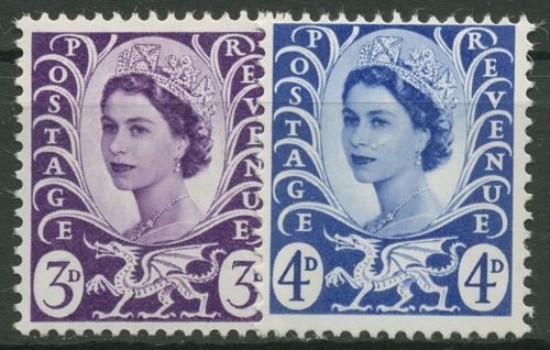 Großbritannien-Wales 1967 Königin Elisabeth II. 7/8 postfrisch