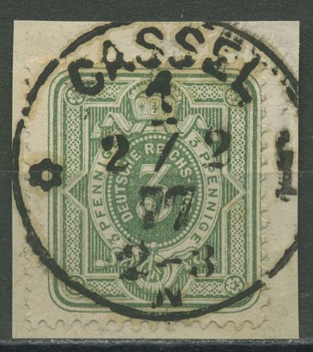Deutsches Reich 1875 PFENNIGE 31 a K1 Stempel CASSEL gestempelt, Briefstück
