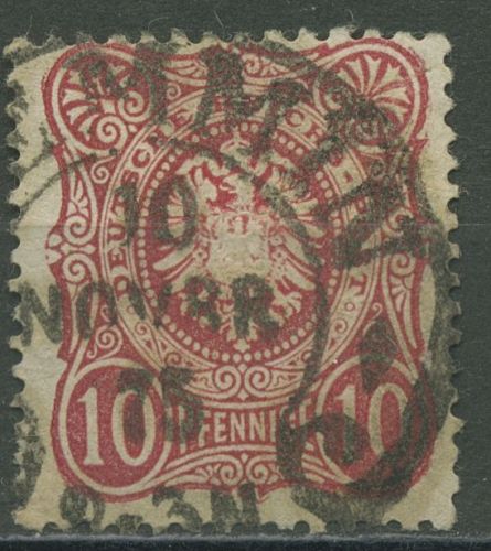 Deutsches Reich 1875 PFENNIGE 33 a Hufeisenstempel HE 8 DEMMIN geprüft