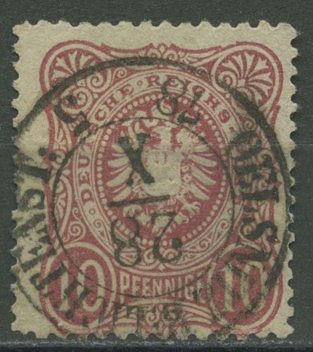 Deutsches Reich 1875 PFENNIGE 33 a Stempel SA K2 OELSNITZ geprüft