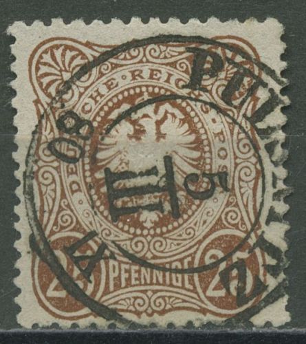 Deutsches Reich 1875 PFENNIGE 35 a Stempel SA K2 PULSNITZ geprüft