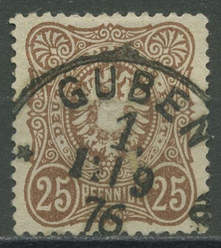 Deutsches Reich 1875 PFENNIGE 35 a Stempel K1 GUBEN geprüft