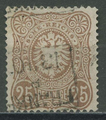 Deutsches Reich 1875 PFENNIGE 35 aa gestempelt geprüft, minimal dünn
