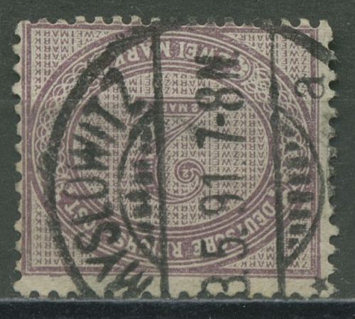 Deutsches Reich 1875 Ziffer im Oval 37 a Stempel 1891 geprüft