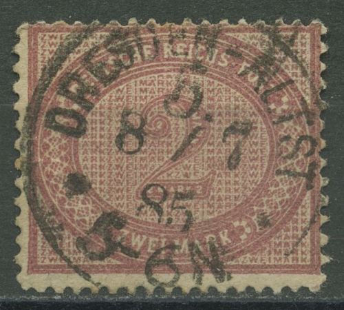 Deutsches Reich 1875 Ziffer im Oval 37 b gestempelt (nach 1884) geprüft