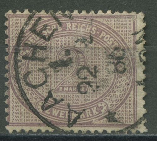 Deutsches Reich 1875 Ziffer im Oval 37 a Stempel 1886 geprüft