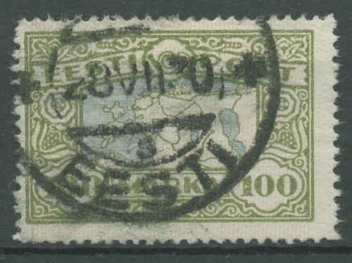 Estland 1923 Freimarken Landkarte 40 gestempelt