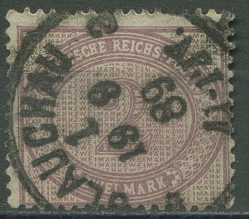 Deutsches Reich 1875 Ziffer im Oval 37 d gestempelt geprüft