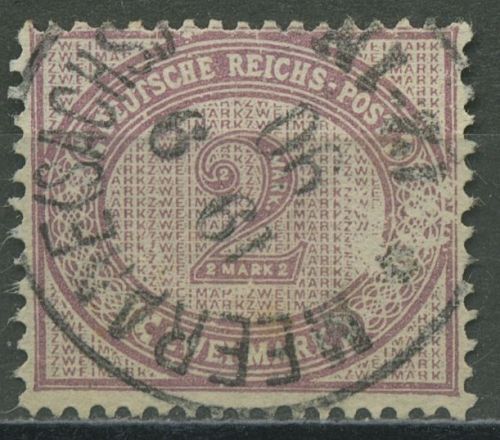 Deutsches Reich 1875 Ziffer im Oval 37 d Stempel K1 MEERANE geprüft
