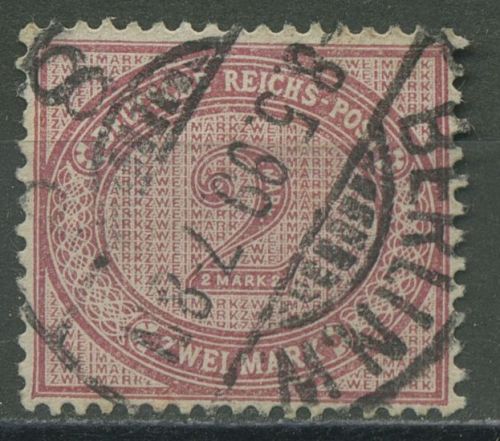 Deutsches Reich 1875 Ziffer im Oval 37 f gestempelt geprüft