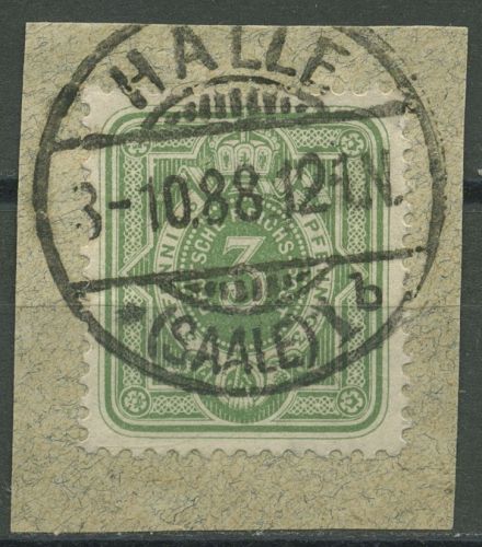 Deutsches Reich 1880 PFENNIG 39 b mit Gitter-Versuchs-Stempel geprüft
