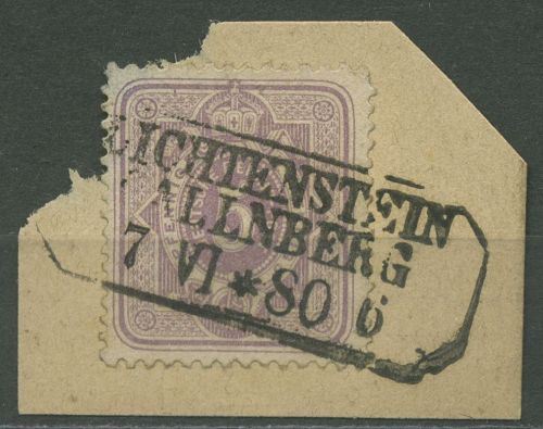 Dt. Reich 1880 PFENNIG Frühauflage 40 I SA K3 LICHTENSTEIN CALLNBERG geprüft