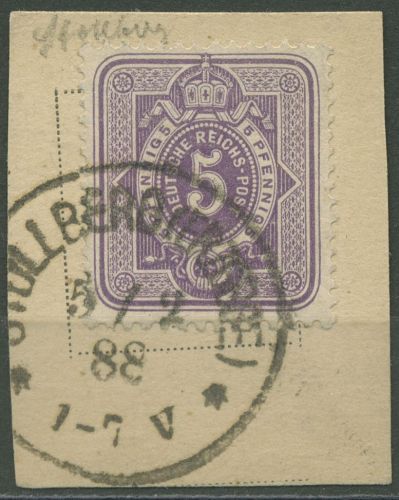 Dt. Reich 1880 PFENNIG Spätauflage 40 II Stempel STOLLBERG ERZGEB. geprüft