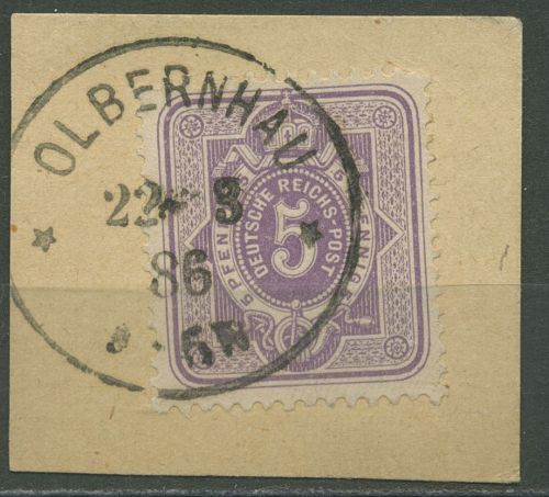 Dt. Reich 1880 PFENNIG Spätauflage 40 II Stempel OLBERNHAU geprüft