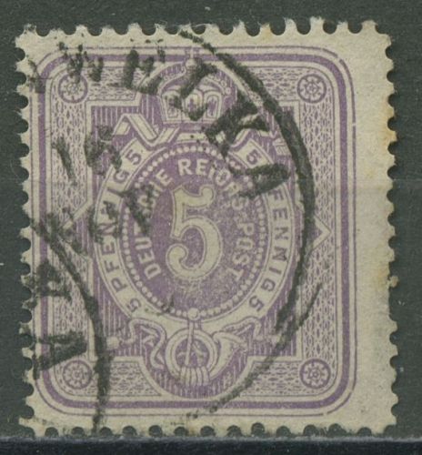 Deutsches Reich 1880 PFENNIG verbreiterte Marke 40 D gestempelt geprüft