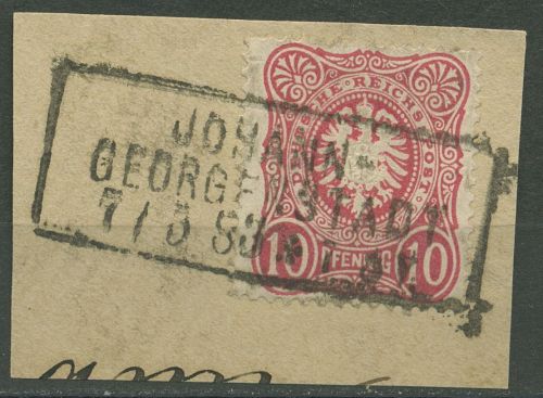 Dt. Reich 1880 PFENNIG 41 a Stempel R3 JOHANN-GEORGENSTADT gestempelt geprüft