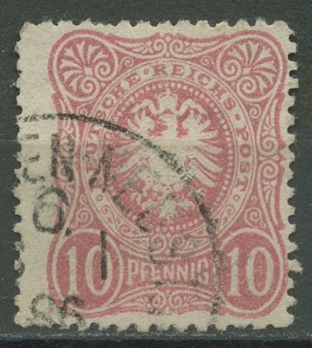 Deutsches Reich 1880 PFENNIG mit rauher Zähnung 41 ab gestempelt geprüft