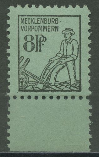 SBZ Mecklenburg-Vorpommern 1945 Freimarke Unterrand 14 x UR postfrisch