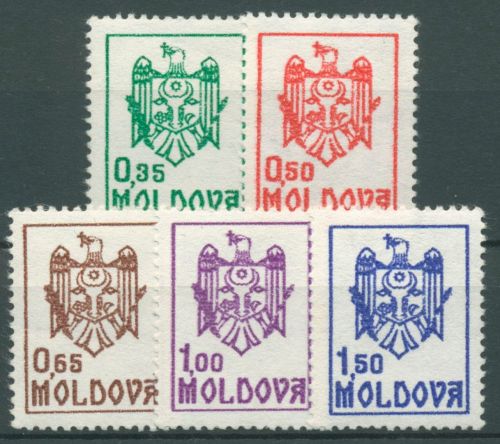 Moldawien 1992 Staatswappen 5/9 postfrisch