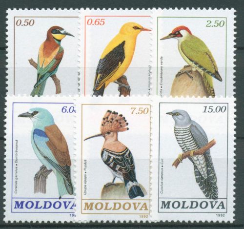 Moldawien 1992 Tiere Vögel 14/19 postfrisch