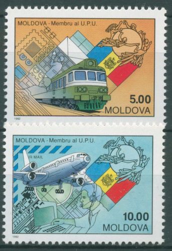 Moldawien 1992 Beitritt zum Weltpostverein UPU 44/45 postfrisch
