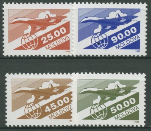 Moldawien 1993 Flugpostmarken Flugzeug Tupolew 63/66 postfrisch