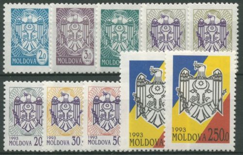 Moldawien 1993 Staatswappen 67/76 postfrisch