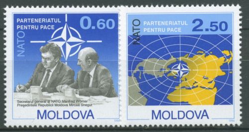 Moldawien 1994 Partnerschaft für den Frieden NATO 128/29 postfrisch