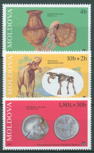 Moldawien 1995 Museum für Völkerkunde und Naturwissenschaften 161/63 postfrisch