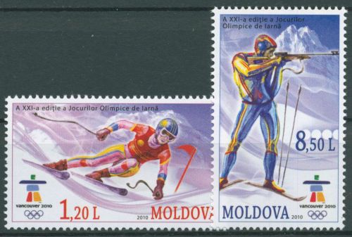 Moldawien 2010 Olympische Winterspiele Vancouver 689/90 postfrisch
